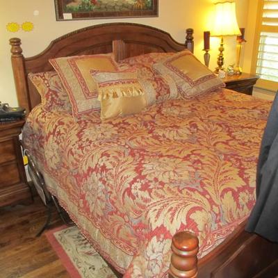 Sale Photo Thumbnail #74: King-size bed by Universal Furniture and plush linens