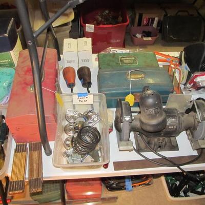 Sale Photo Thumbnail #140: Lots of tools of every kind from a lifetime of collecting. Stanley, Craftsman, Ryobi, Black n Decker, Husky, Duracraft, and more. Lots of power tools, hand tools, cabinets, tool cabinets, VTG items, yard tools, and more!