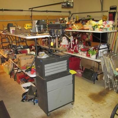 Sale Photo Thumbnail #128: Our incredible garage is full of TOOLS, holiday decor, and more.