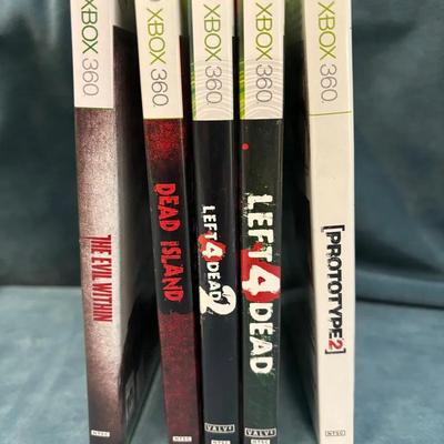 Xbox 360 Games, Left For Dead, Evil Within, Dead Island And Others