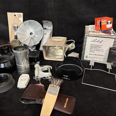 Camera Accessories, Linhof Right Angle Attachment, Leitz Hektor Lens And More