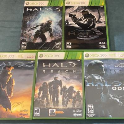 XBox 360 Halo Reach, Halo 3, Halo 4 & Anniversary Edition