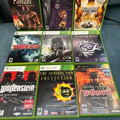 Xbox 360 Games, Fallout Las Vegas, Wolfenstein, Saints Row And Others