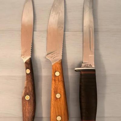 Russell Belt Knives And Case XX Knife