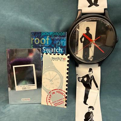 Charlie Chaplin Swatch Wall Clock 