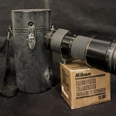 Nikon Nikkor ED 300mm Lens & Teleconverter TC-201/TC-301