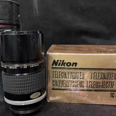 Nikon Nikkor 180mm ED Lens & Nikon Teleconverter TC-301