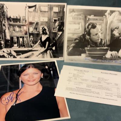 Catherine Zeta Jones, Eva Marie Saint Signed Photographs