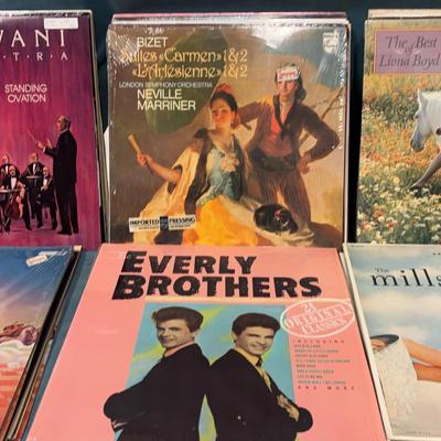 Vinyl Records, Mills Brothers, Everly Brothers, Orrchestra Music And More