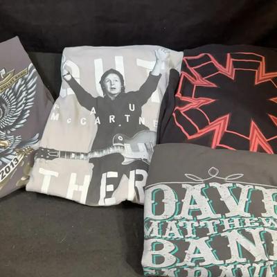 Concert T-Shirts, Bob Seger, Paul McCartney, Dave Matthew’s Band And Red Hot Chili Peppers