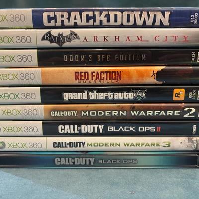 Xbox 360 Call Of Duty, Doom, Grand Theft Auto, And Others