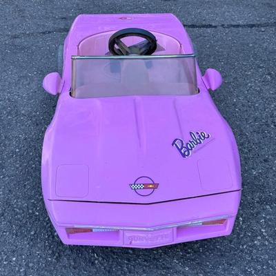 Vintage barbie motorized corvette play car
