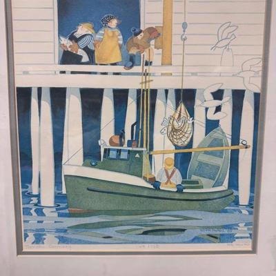 Alaskan Artist Rie Munoz Signed and numbered Lithograph