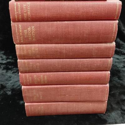 Steinbeck and durant embossed hardback books