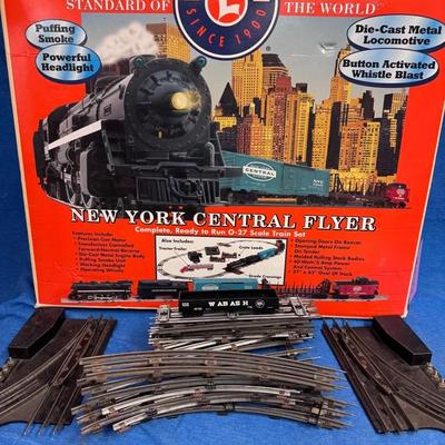Vintage lionel new york central flyer train set