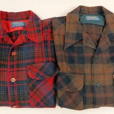 Mens wool pendleton buttonups size medium