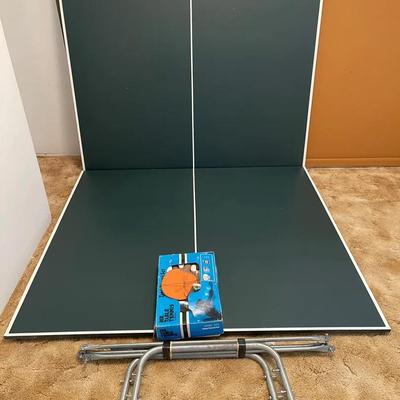 Table tennis table and mr table tennis set