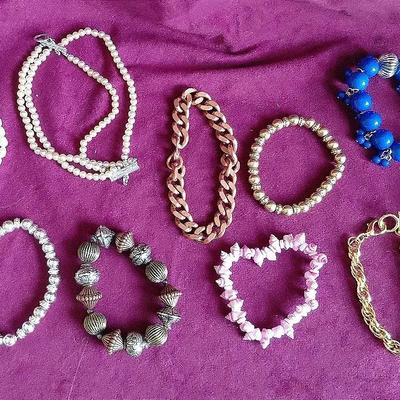 Collection of various bracelets