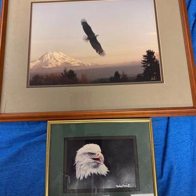 Framed wildlife art
