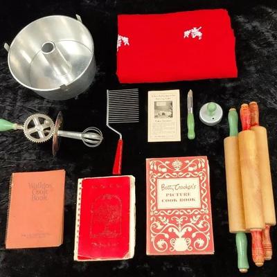 Vintage christmas kitchen set