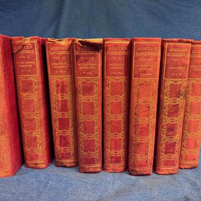 Vintage modern eloquence encyclopedia set