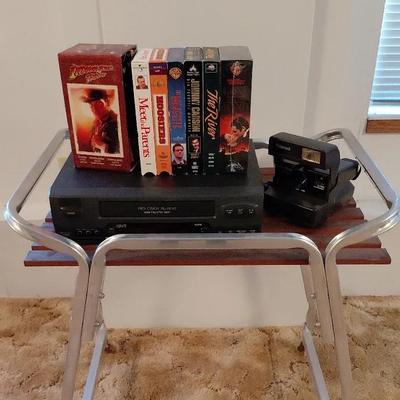 Retro home entertainment collection plus polaroid