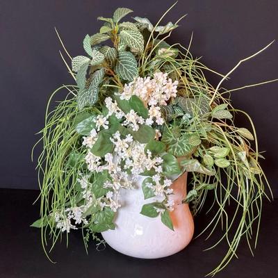 Faux Plants And Waterford For The Bath 