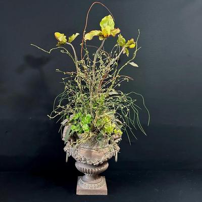 Cherub Urn And Arrangement