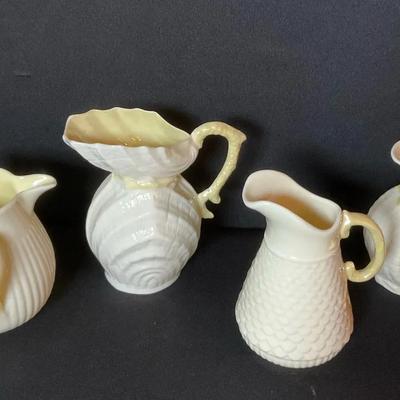 Belleek Irish Porcelain Tiny Pitchers