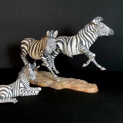 Boehm Porcelain Zebra Figurines
