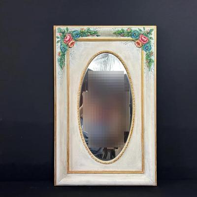 Floral Painted Decorative Mirror