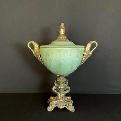 Bronze Mounted Pottery Urn