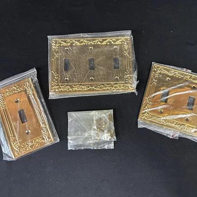 Brass Victorian Style Switch Plates