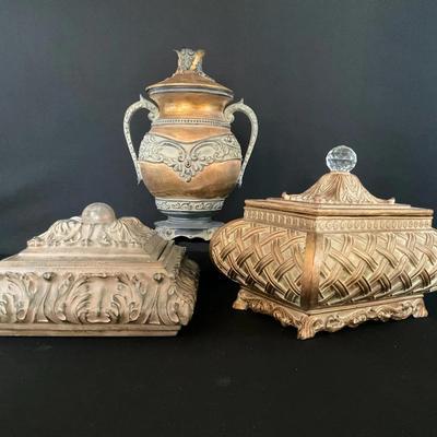Decorative Urn & Boxes