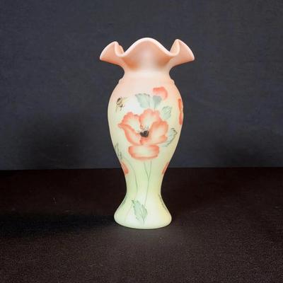 Fenton Handpainted Vase