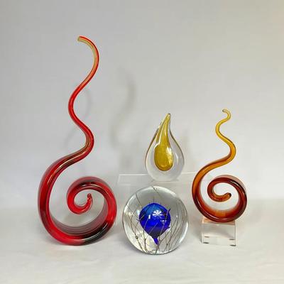 Glass Sculpture Decor