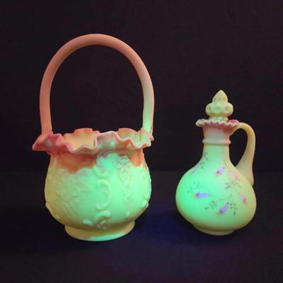 Fenton Burmese Uranium Glass 