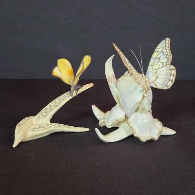 Lenox And Boehm Porcelain Butterflies
