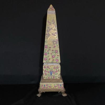 Hand Painted Ceramic Obelisks
