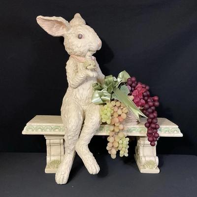 Bunny On A Bench