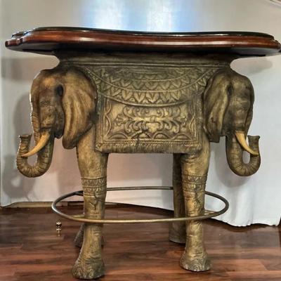Double Headed Elephant Bar Table