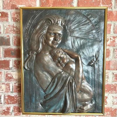 Bill Mack’s “Devotion” Bronze Relief