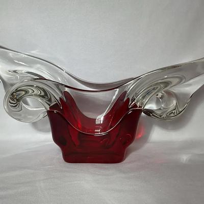 MCM Red Murano Glass Vase