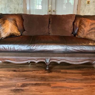 Bernhardt Leather Sofa 