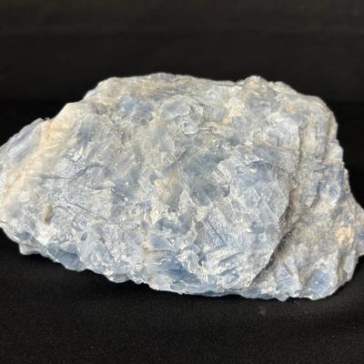 Blue Calcite Mineral Rock