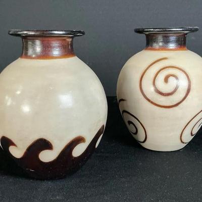 Chulucanas Signed Ceramic Pottery From Peru