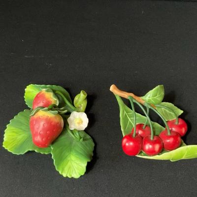 Fitz And Floyd Cherry Clusters And Strawberries 