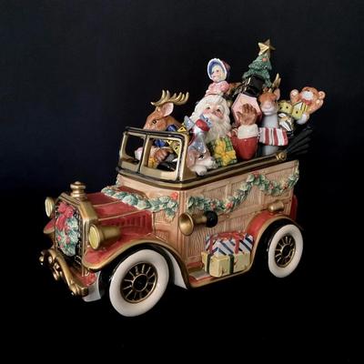 Fitz & Floyd Santa Car Cookie Jar