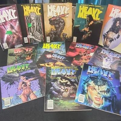13-Heavy Metal Comics Vols From  95-97