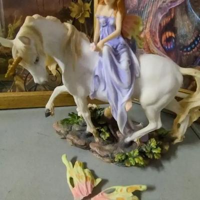 Fairy Figurine And Prints